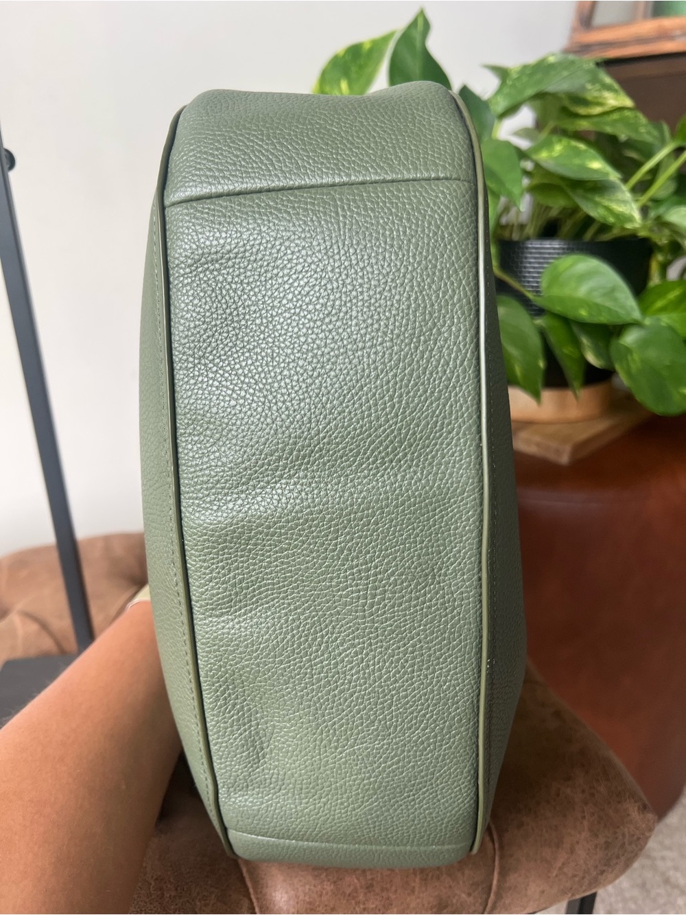 Coach Pebbled Leather Hobo Bag in Olive Surplus Green Style F33000 - Picture 10 of 14